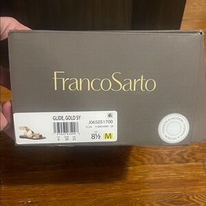Franco Sarto Gold Glide Sandals